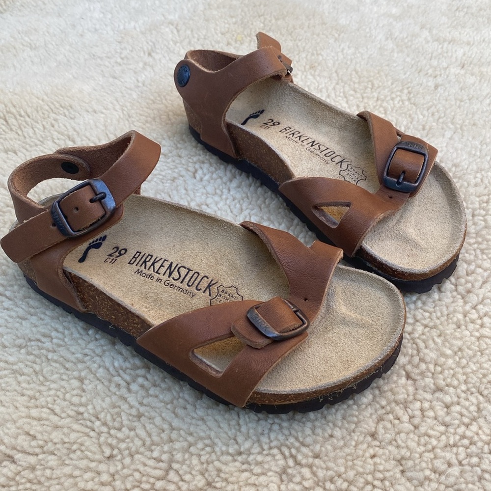 Birkenstock Rio sandals, kids EU29 / US11.5, brown leather